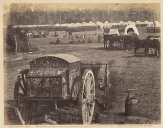 Campamento y desembarco en Cumberland, en el Pamunkey, mayo de 1862